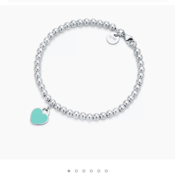 Tiffany Blue Heart Tag Bracelet - Picture 1 of 4
